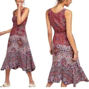 SALE! Anthropologie Maeve Violette floral midi dress